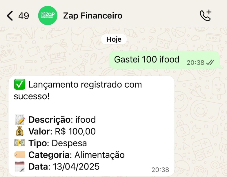 Avaliação de cliente
